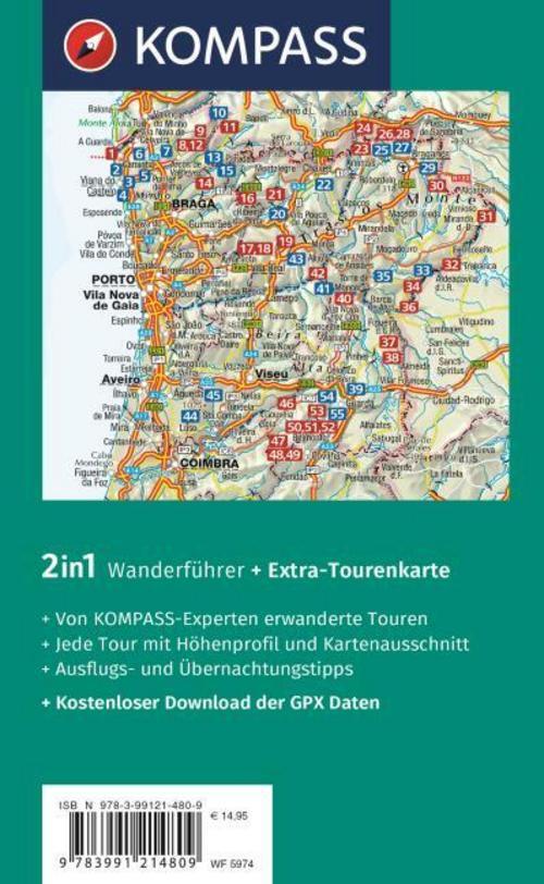Thumbnail - Kompass Wanderführer Portugal Nord, 55 Touren Mit Extra-tour ...