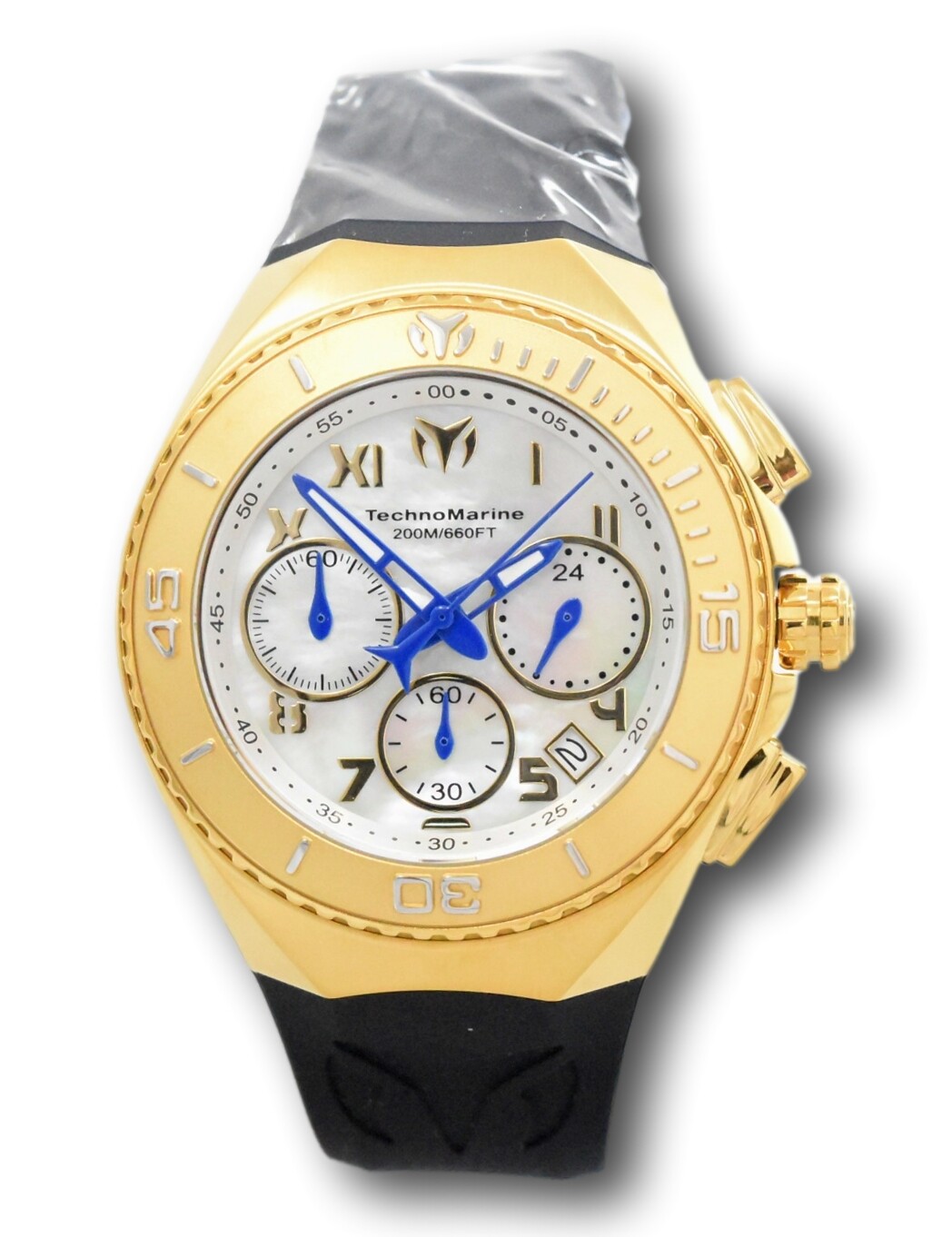 Technomarine Ocean Manta Mid-Size Men's 40mm Gold Chronograph Watch TM-218022