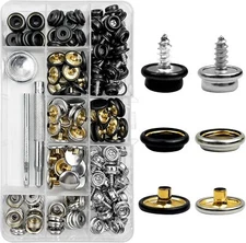 150 PCS Canvas Snap Kit, 3/8" Socket Stainless Steel Screws Marine Grade, 50 ...
