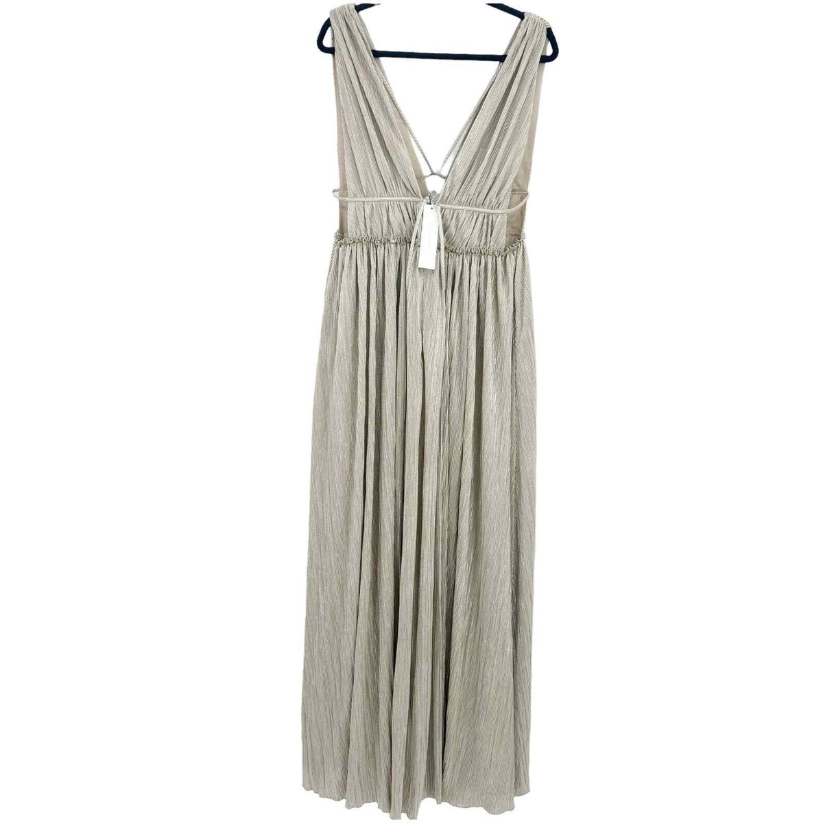 chinese dress ladies Simkhai Women's Reannon Draped Satin Gown in Mahogany, Size 12
