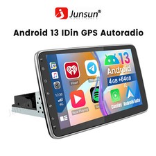 1DIN 10.1 Zoll Android 13 Autoradio mit Apple...