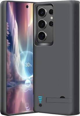 BAHOND Akku Hülle für Samsung Galaxy S24 Ultra, 5000mAh Wiederaufladbar Extended
