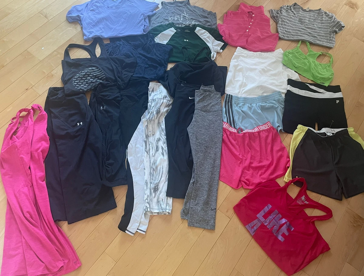 Athletic Clothing Lot Womens Xs Small Workout Bundle Nike Under