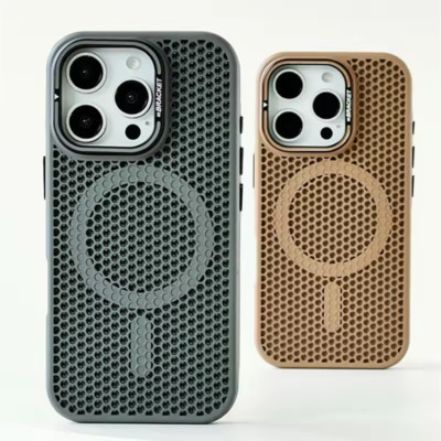 MagSafe Hülle iPhone 16 15 14 13 12 11 Pro Max Case Mesh mit Ring Halter