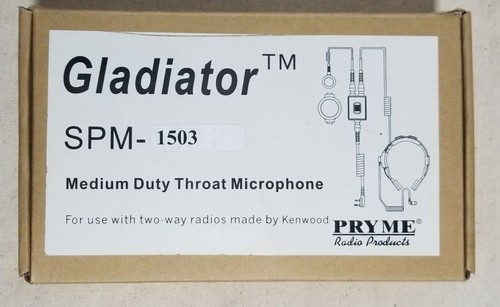 Pryme Gladiator Throat Mic SPM1503 For Motorola Model SPM-1503 - Picture 2 of 3