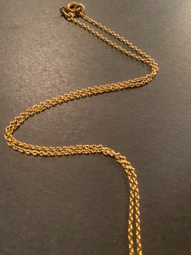 Antique F&B 1-10 Gold? Initial Letter “L” Monogram Pocket Locket Chain Necklace - Picture 4 of 15