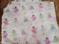 Pottery Barn Kids "Ballerina Fairies" Queen Flat Sheet