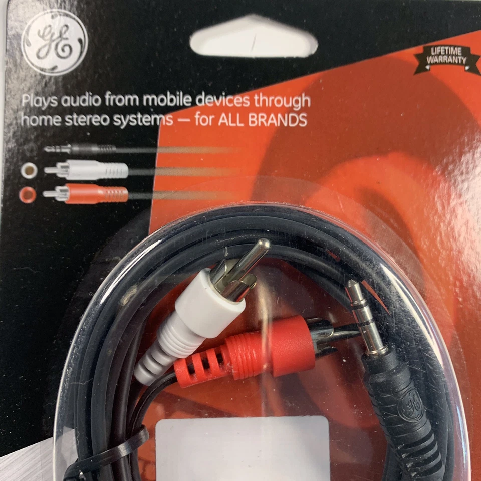 GE Pro 6ft Stereo Y adapter cable 6 Ft Audio Mobile Devices RCA Home Stereo - Image 3 of 4