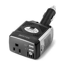 BESTEK 150W Power Inverter 12V to 110V Voltage Converter Car Charger Car Adapter