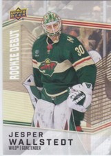 2024/25 UD ROOKIE DEBUT..JESPER WALLSTEDT..RC..CARD # 7..WILD.FREE COMBINED SHIP
