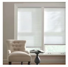 Snow Drift Cordless Light Filtering Cellular Shade (2). 23 in W x 48 In L