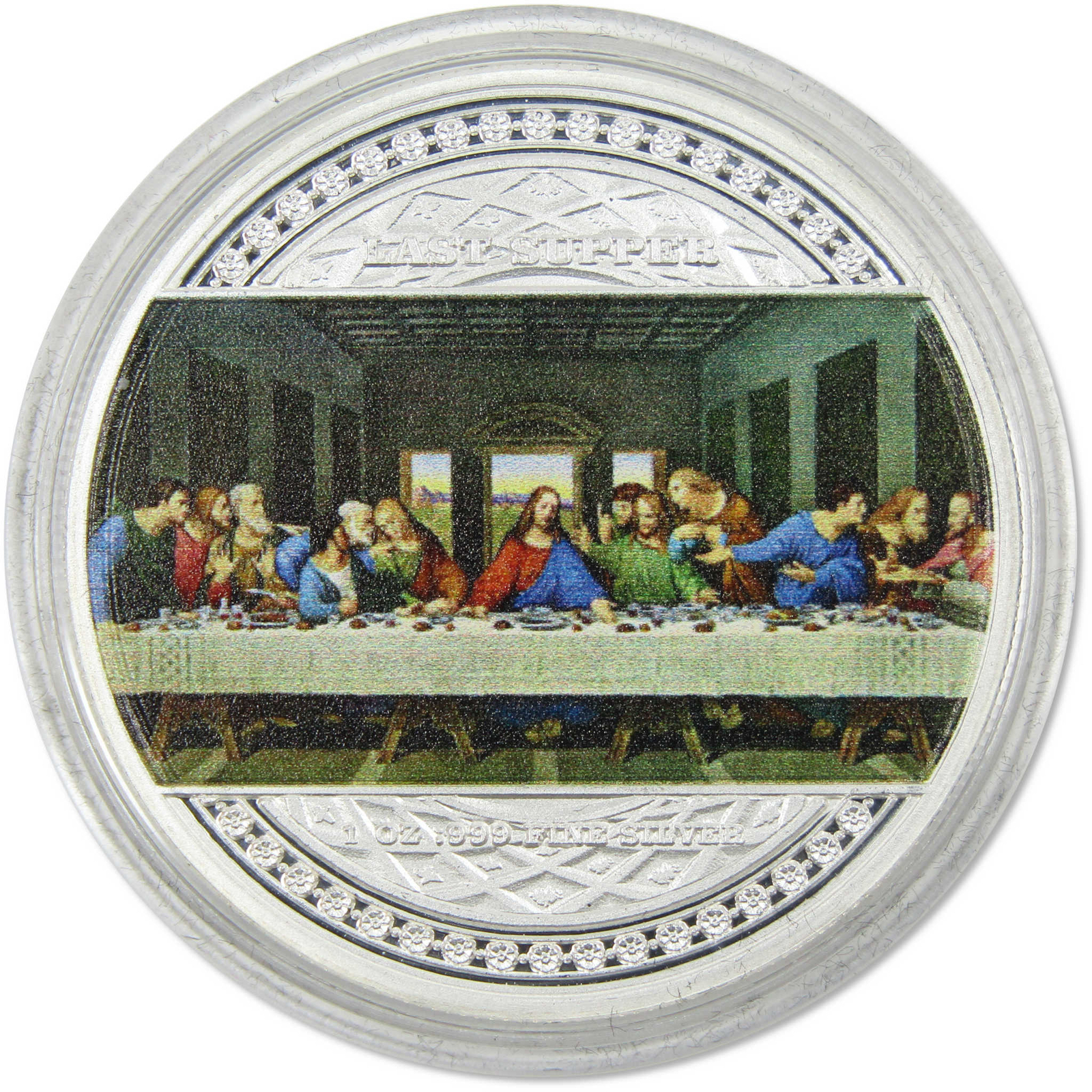 The Last Supper 2000 Franc BU 1 oz .999 Silver Coin 2023 Cameroon COA