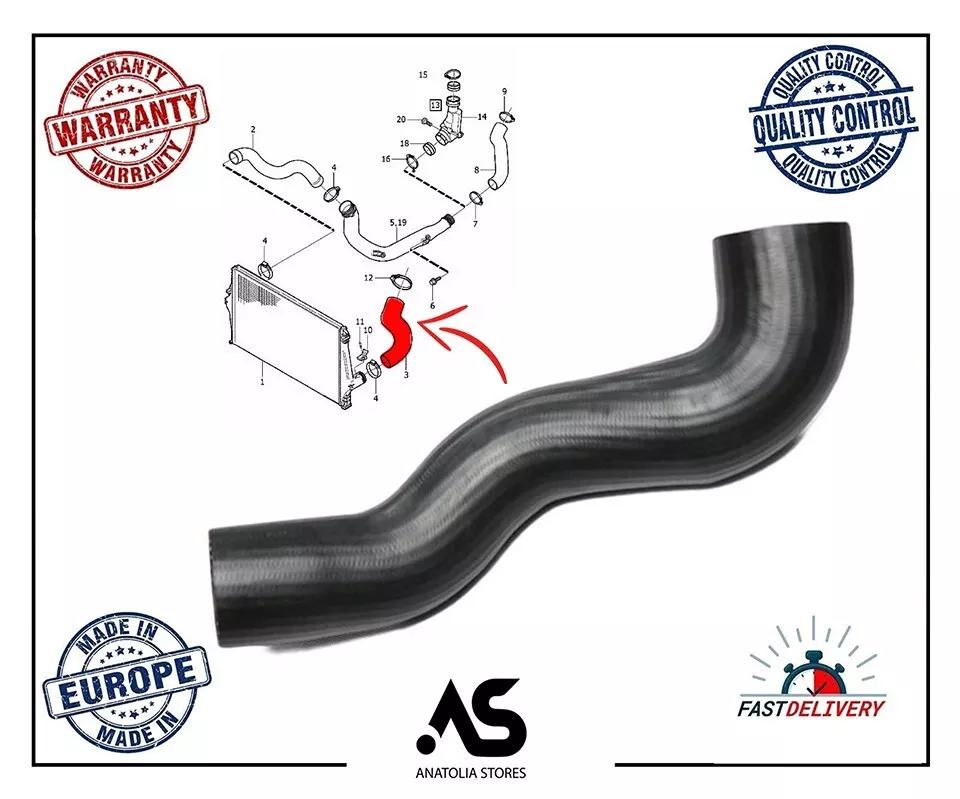 Intercooler Pipe Turbo Air Intake For Volvo S60 Xc90 Mk1 V70 Mk2 2.4 D5 30778627