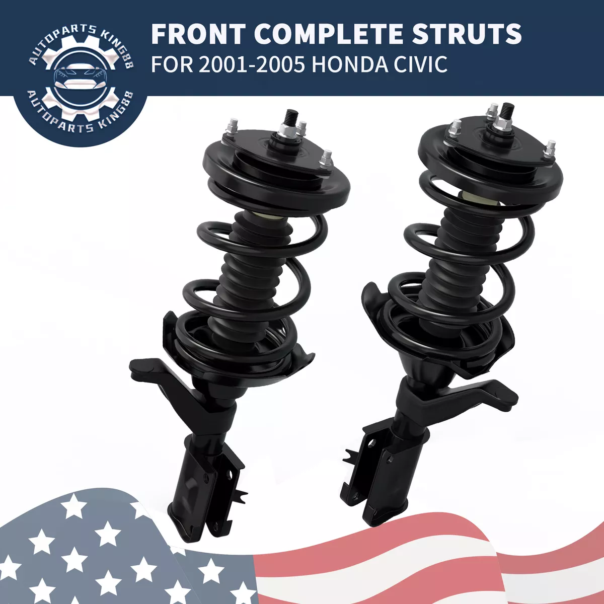 2002 honda civic front struts outlet