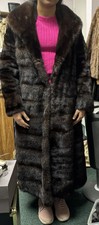 Diane Furs Philadelphia/nj Fabulous Dark Brown Mink Fur Coat 48-3/4"h X 19"w