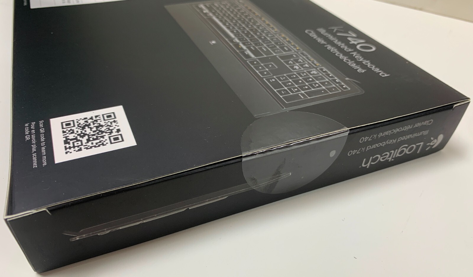 o'o'o . LOGITECH K740 Illuminated USB Keyboard . Y-UY95 . . SEALED . . NEW!