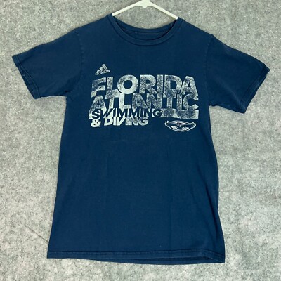 Florida Atlantic Owls FAU Mens Shirt Small Navy White Adidas