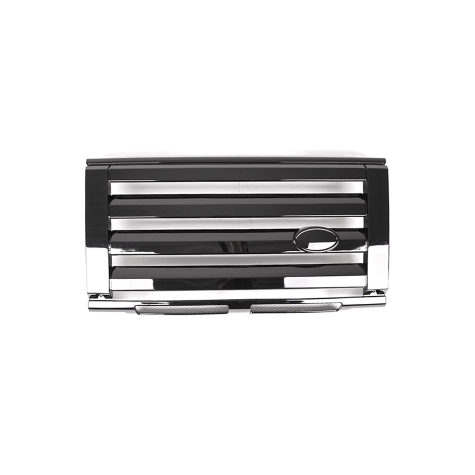 LAND ROVER DEFENDER FRONT SVX STYLE GRILLE & HEADLAMP SURROUND SET KIT BLACK UK - Image 4 of 4
