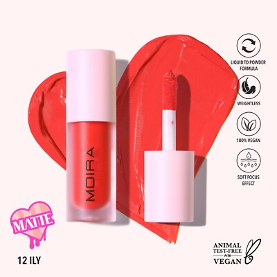 MOIRA Love Steady Liquid Blush (012, ILY), 0.17 Ounce (Pack of 1)