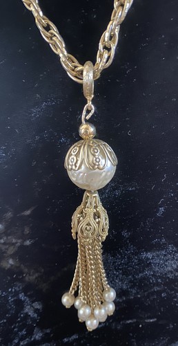 Vintage Art Deco Revival by Park Lane Tassel  Necklace
