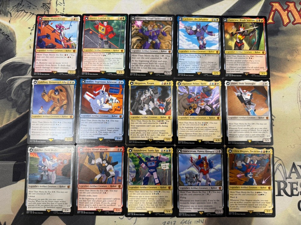 MTG Transformers Set Commander EDH Double Sided