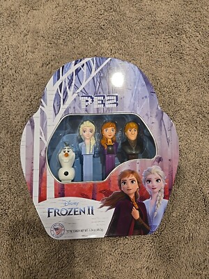 Pez Candy Disney Frozen II 4 Piece Gift Set Elsa Anna Kristof & Olaf Dispensers