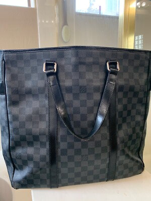 Authentic LOUIS VUITTON Damier Graphite Tadao 2way Handbag | eBay