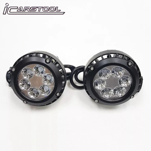 Clear Lens LED Fog Lights Kit For 2015-2020 Chevrolet Colorado with Bezel 5202 Plug