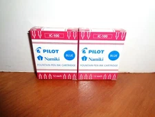 Pilot Namiki IC-100 Fountain Pen Ink Cartridge Refills 2-12 Packs Blue 24 Total