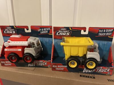 Little Tikes Dirt Diggers Dump Truck And Fire Truck Lot