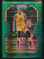 Candace Parker 2021 Panini Prizm WNBA Green Pulsar Prizm #76 25/25
