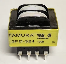 TAMURA 3FD 324 MICROTRAN PSD3 24 TRANSFORMER Input 115 230 VAC Output 24 Volt