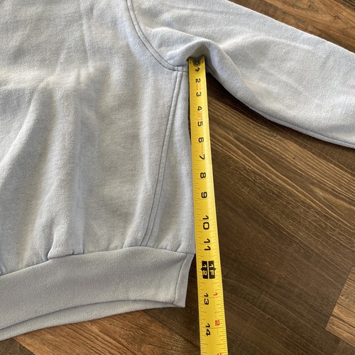 VTG Nike Baby Blue fleece 1/4 zip Youth Kids Size Small -Blue Tag-Stains - Picture 17 of 21