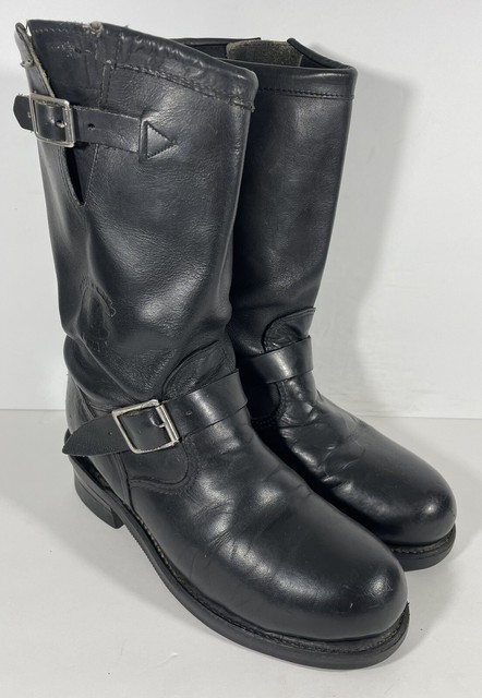 Chippewa Black Leather Motorcycle 
