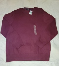 NWT Nautica Luxury Performance Athletic Pullover V-Neck Sweater Mens Size Large