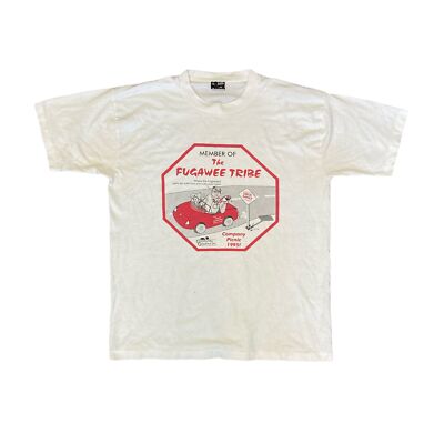 Vintage 90s Fugawee Tribe Quirky Company Picknick Single Stitch T-Shirt Size Large