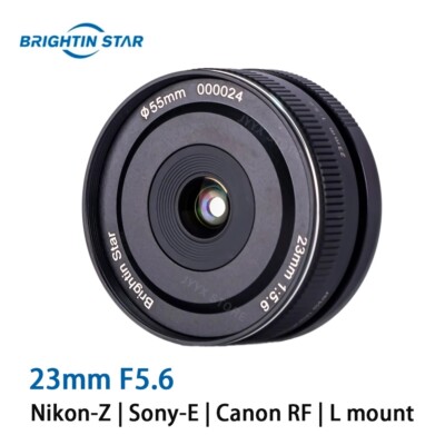 Brightin Star 23mm F5.6 MF Wide Angle Full Frame Lens For Sony E Nikon Z-Mount 