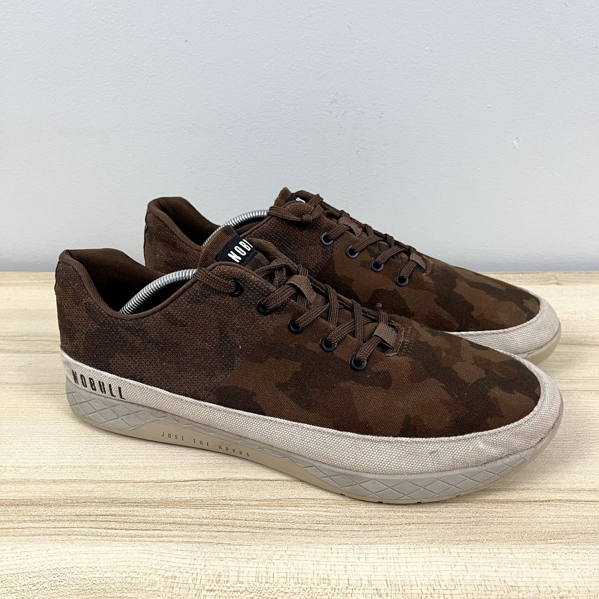 NOBULL No Bull Shoes Mens Size 13 Brown Grizzly Camo Canvas 