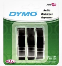 Dymo 1741670 Embossing Tape Refill for Express Label Maker (3 Pack)