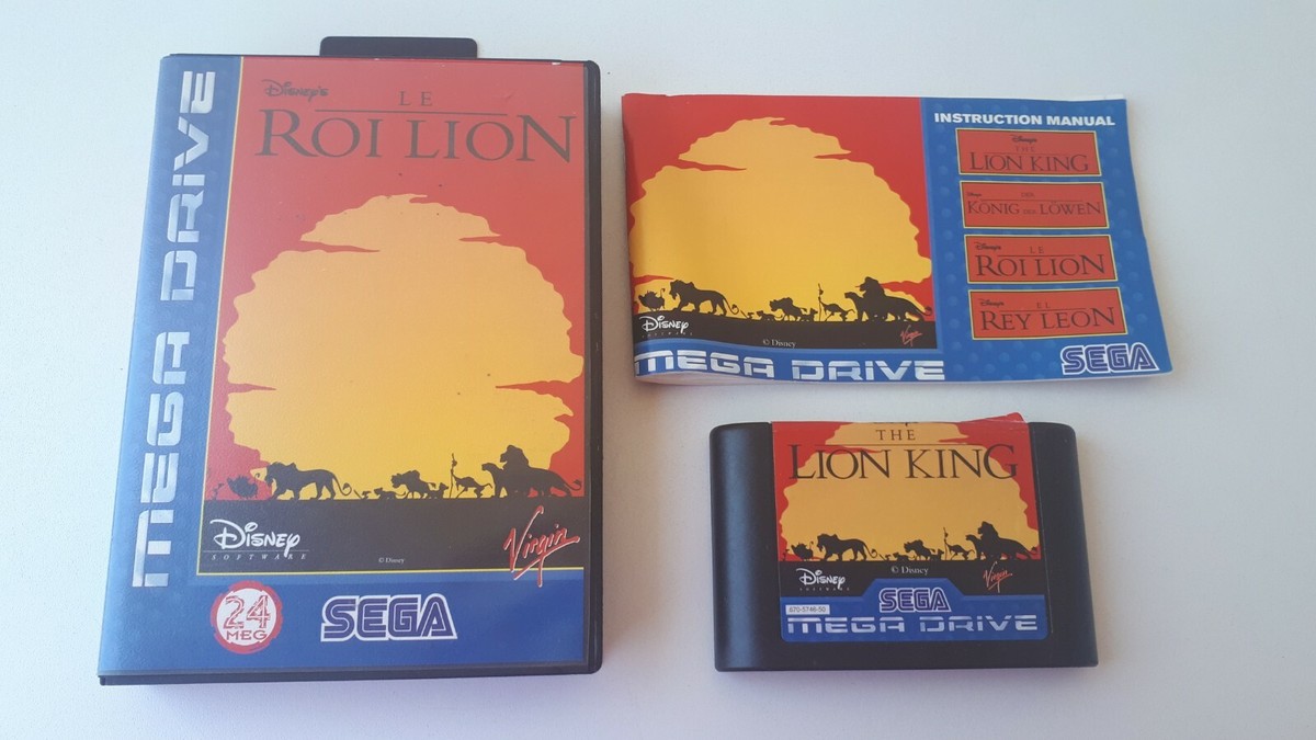 Jeu Le Roi Lion Sur Mega Drive - Complet Avec Notice - Édité Par SEGA