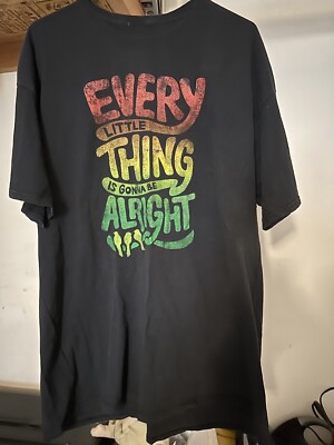 Bob Marley Shirt Mens XL  Every Little Thing Is Going to Be Alright T-Shirt