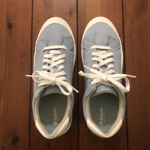 Sneakers stringate Dr. Scholl’s TIME OFF blu chiaro bianco plateau 10M antiodore - Foto 4 di 16