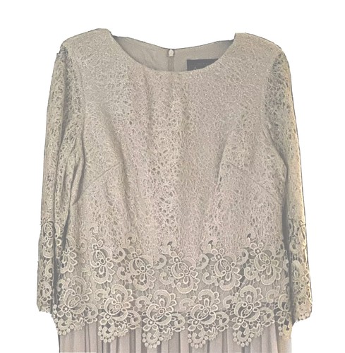 Alex Evenings Petite One Piece Lace Top Detail Cocktail Dress, 10P in Beige, NWT - 第 4/12 張圖片