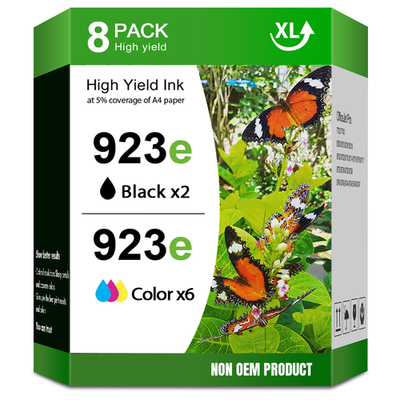 #ad Black Color Ink Cartridges Lot for HP 923e for OfficeJet 8120 8122e 8124e 8130 $93.99