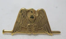 10K Yellow Gold Eagle Tie Tack Pin  1.4g