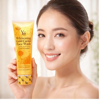 YC Whitening Gold Caviar Face Wash 100g Bright Skin Care Free Shipping