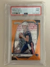 2024 Panini Prizm Drake Maye ORANGE LAZER Prizm Rookie RC #329 PSA 9 PATRIOTS
