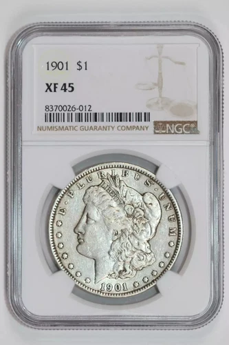 1901 MORGAN DOLLAR NGC XF45