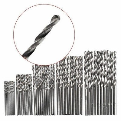 50PCS Micro Round Shank Drill Bits Set Small Twist Drill Tool YL *kk