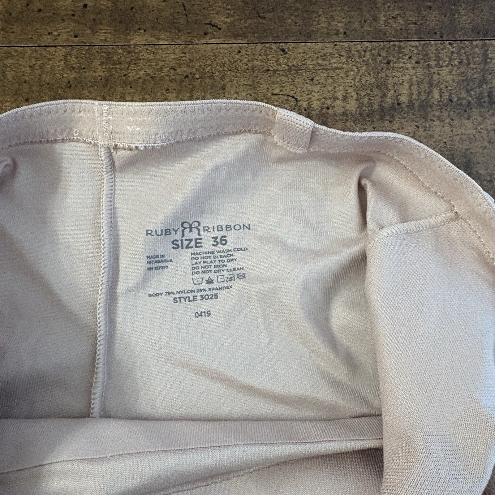 Ruby Ribbon strapless slimming cami bra size 36 b… - image 7